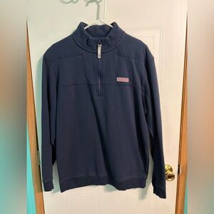Vineyard Vines Men's Navy Zip-Up Sweater